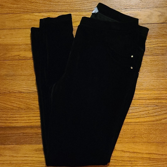 Calvin Klein Pants - Calvin Klein Black Velvet Leggings New W/O Tags